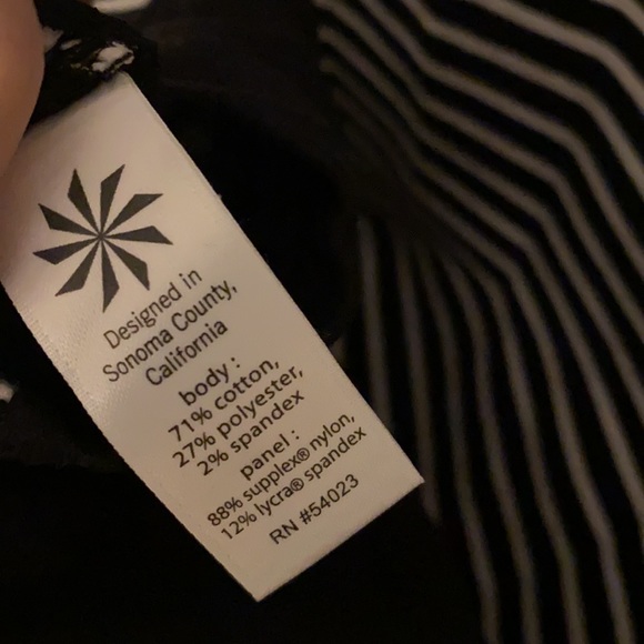 Athleta striped bodycon sleeveless spandex mini dress - Picture 7 of 7